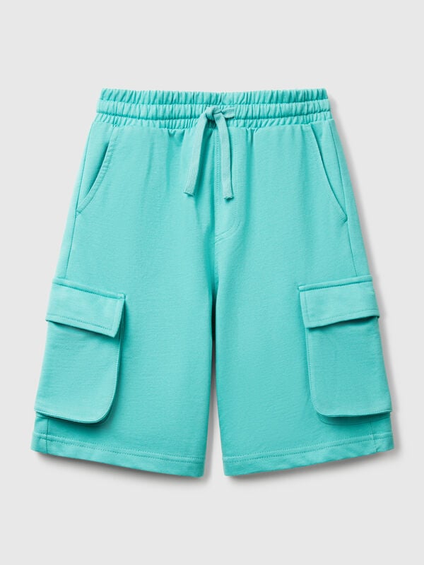 Shorts cargo em felpo leve Menino