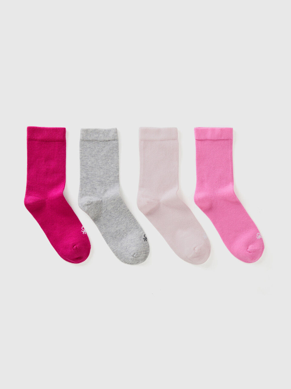 Quatro pares de meias em algodão orgânico stretch