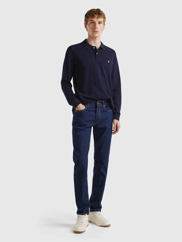 Jeans slim fit cinco bolsos Homem