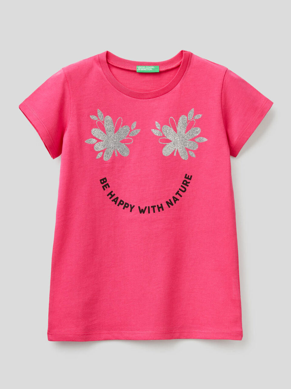 T-shirt com estampa glitter image number null