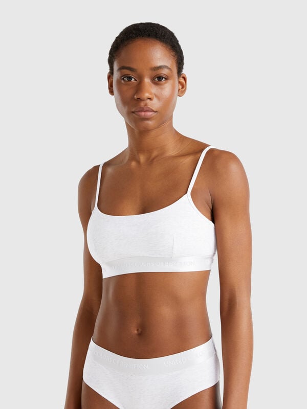 Brassiere em algodão stretch Mulher