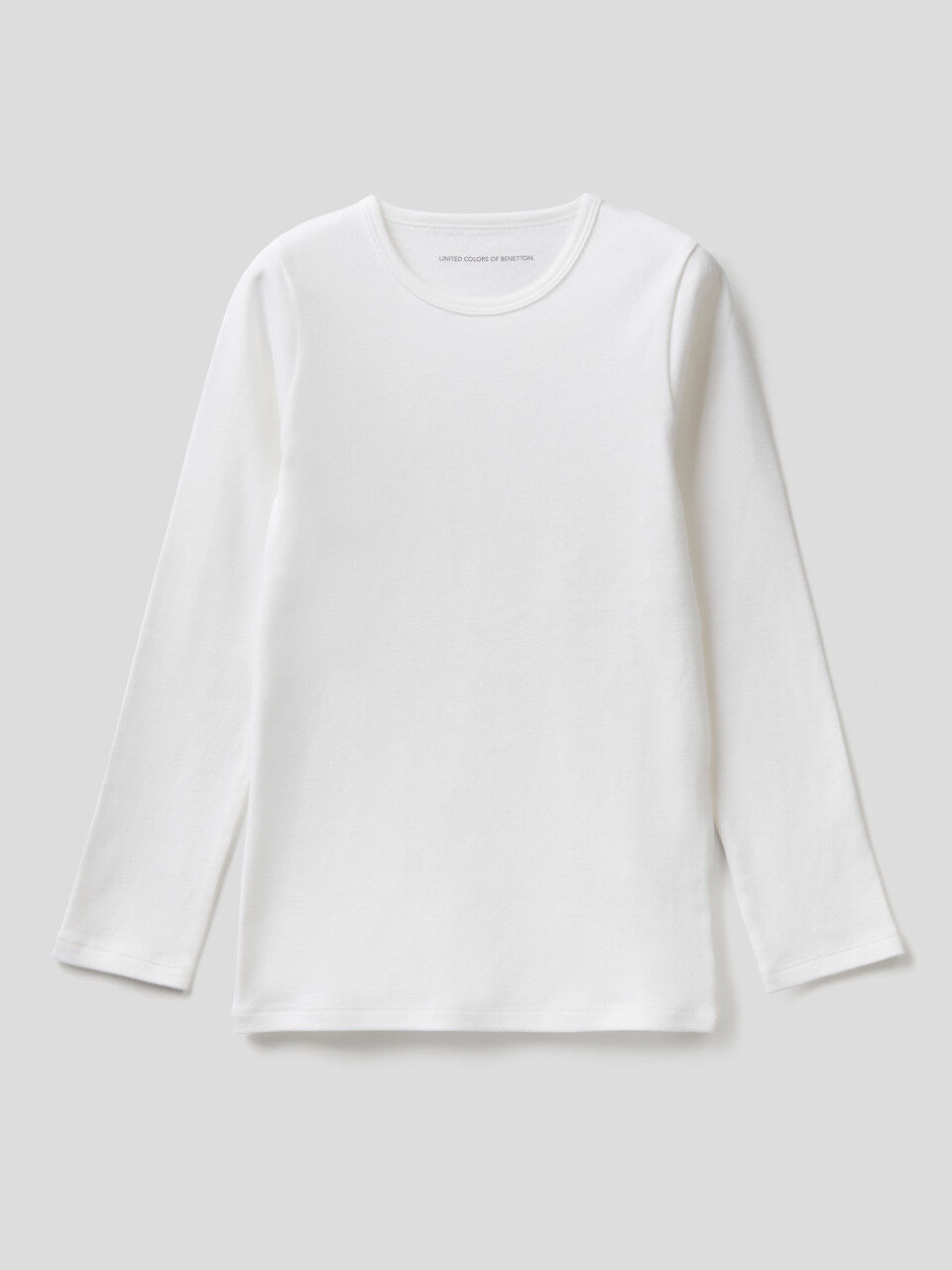 T-shirt de manga comprida em algodão quente