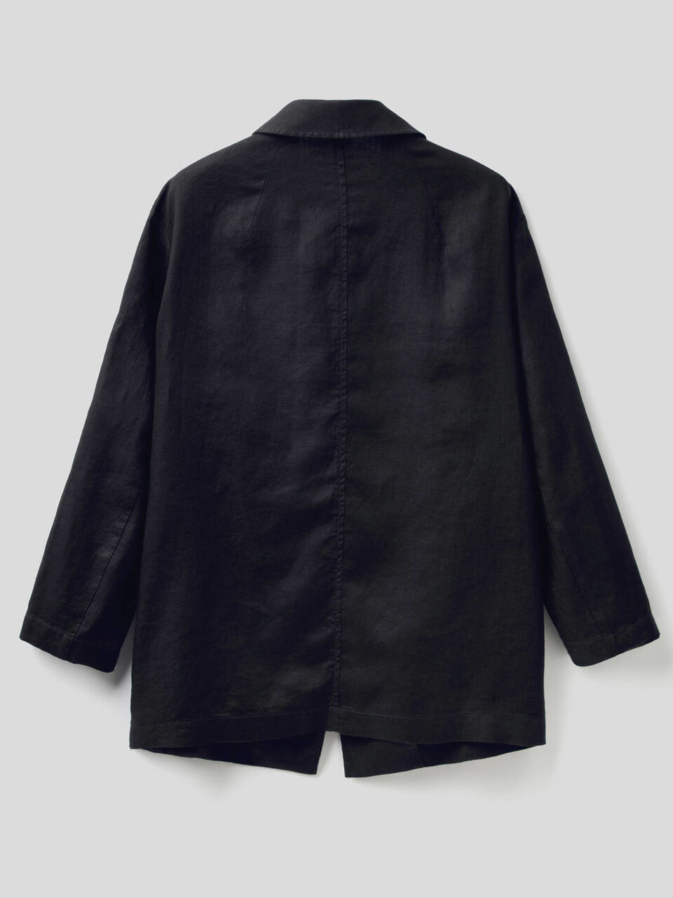 Blazer de linho com mangas 3/4 image number 2