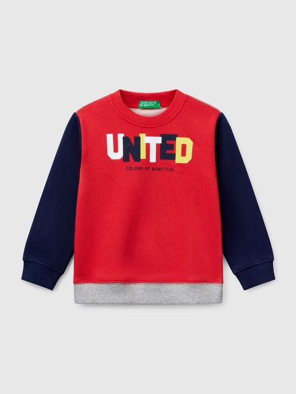 Sweat em algodão com estampa Menino