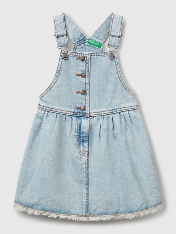 Vestido jardineira de jeans Menina