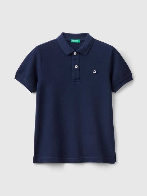 Polo slim fit em algodão puro Menino