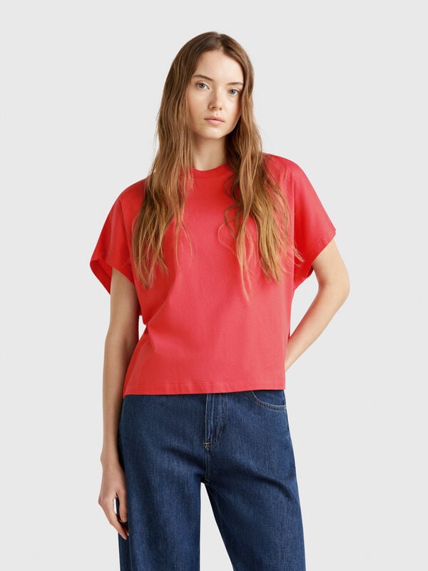 T-shirt com manga kimono Mulher