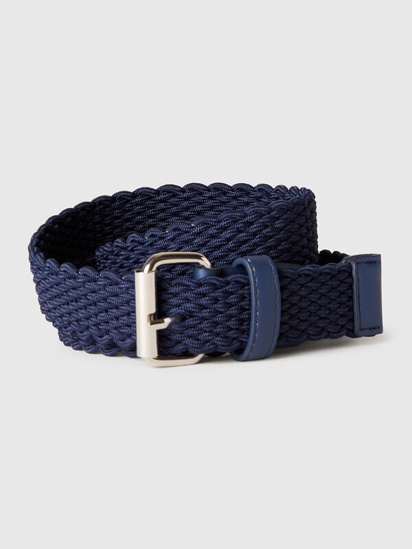 Cinto de fita stretch azul-escuro Homem