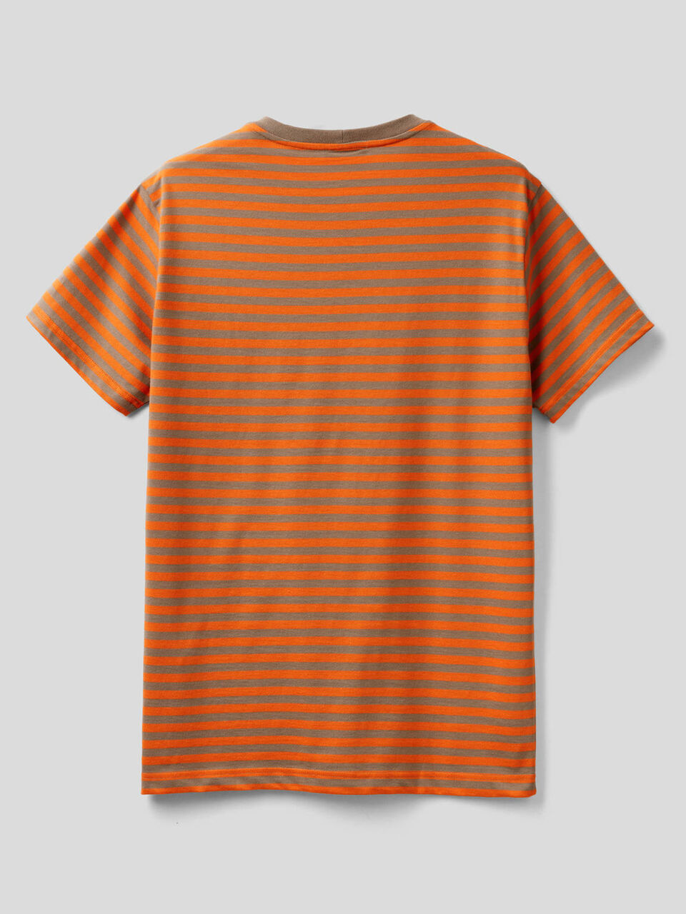 T-shirt às riscas 100% algodão orgânico image number 2
