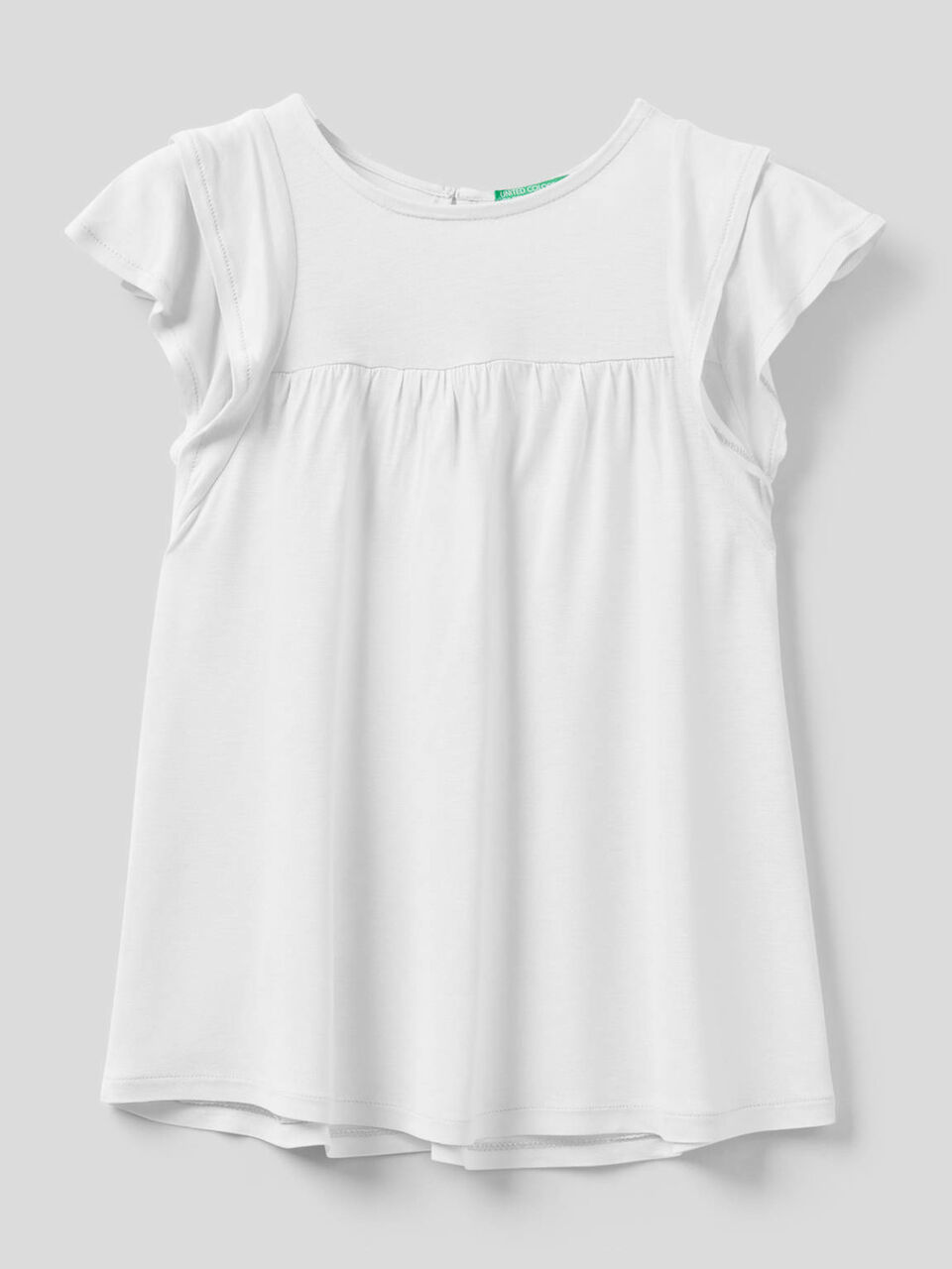 T-shirt com folho nas mangas image number 1