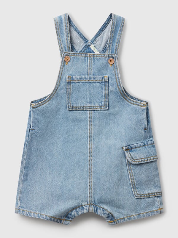 Jardineira de jeans Recém-nascido