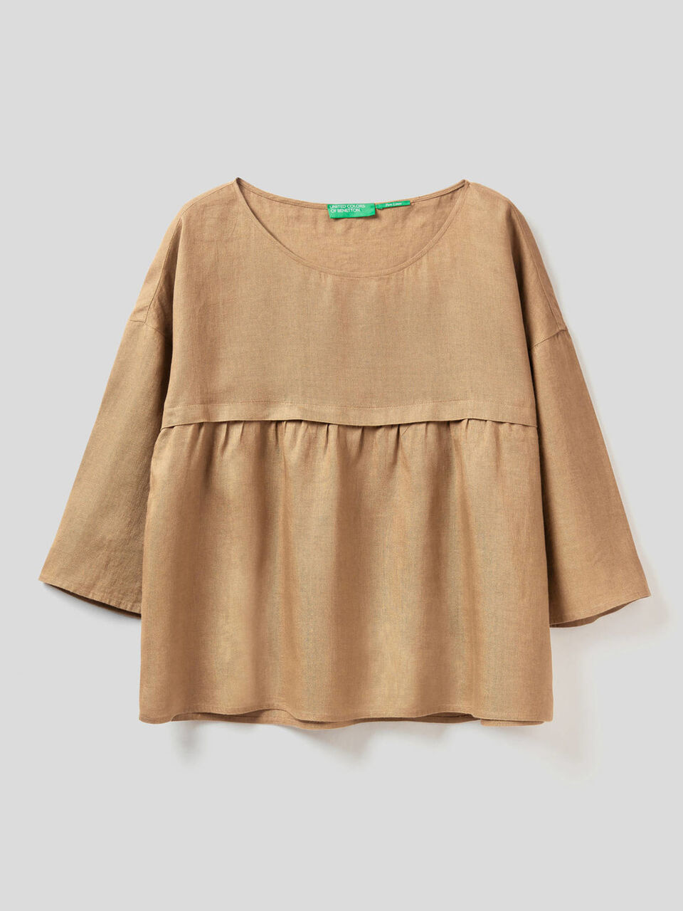 Blusa 100% linho com folho image number 1