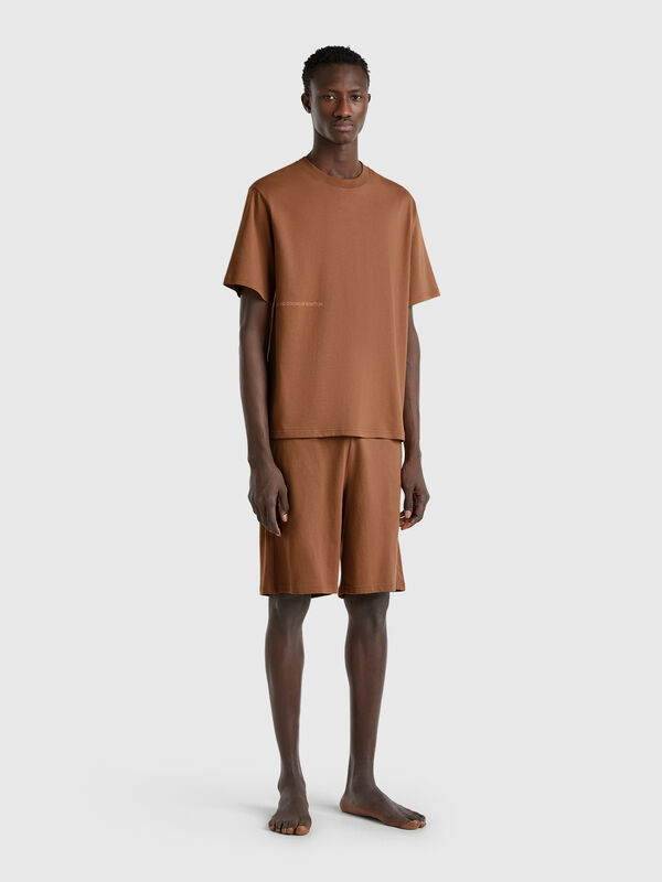 Shorts com elástico logótipo Homem