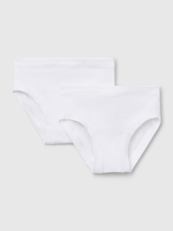Dois slips em algodão orgânico super stretch Menina