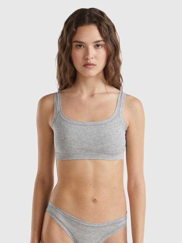 Brassiere em algodão super stretch Mulher