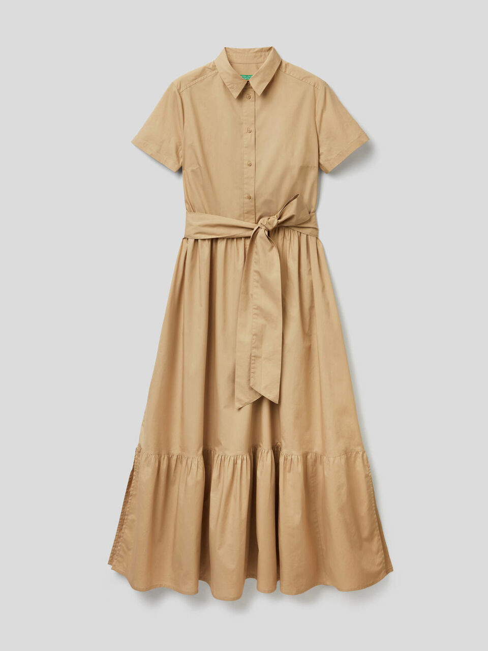 Vestido comprido com folho na base image number 1