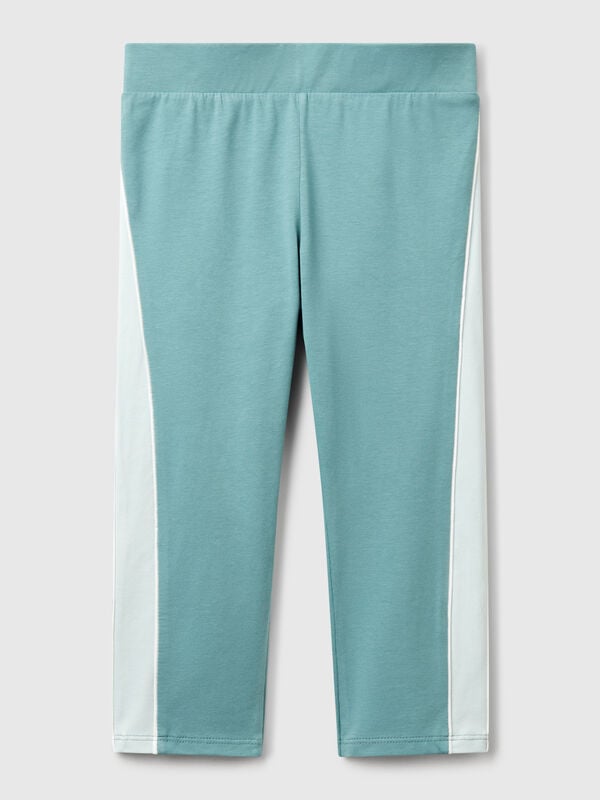 Leggings desportivas com listra Menina