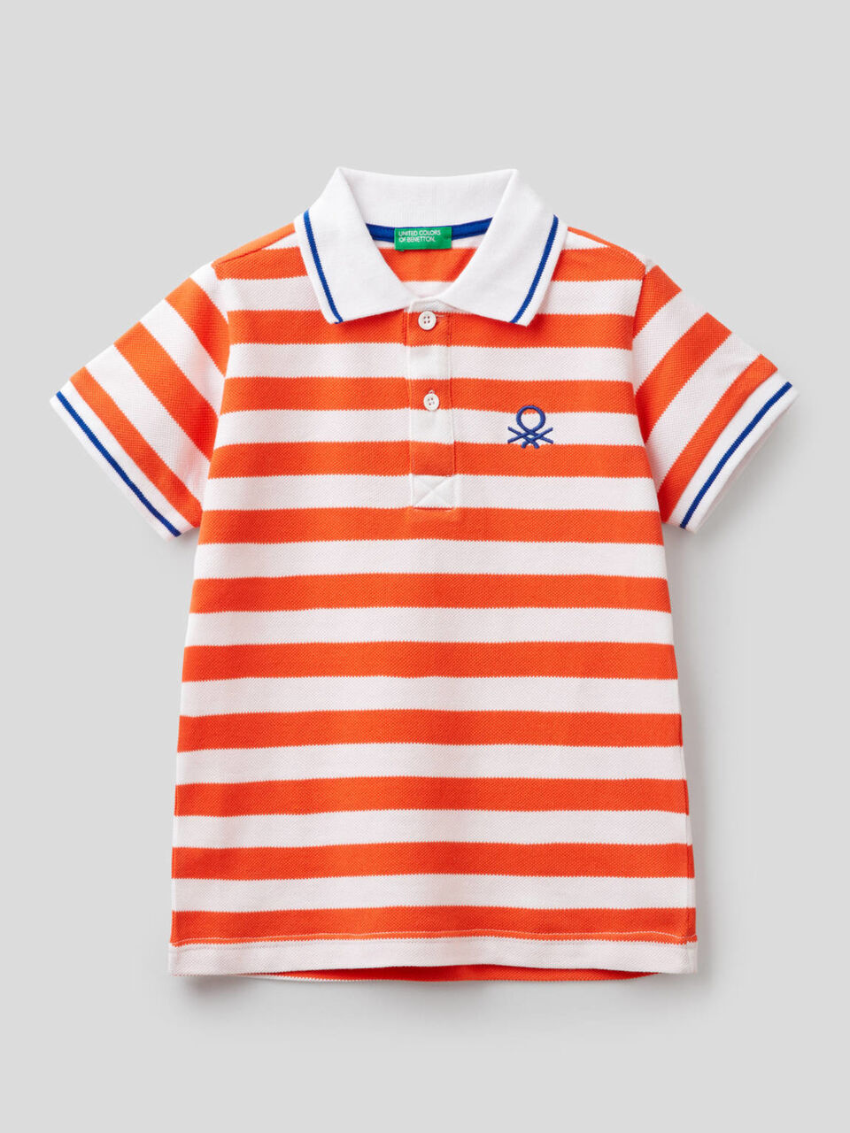 Polo às riscas 100% algodão image number 1