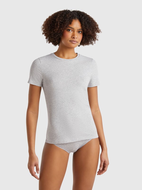 T-shirt em algodão super stretch Mulher
