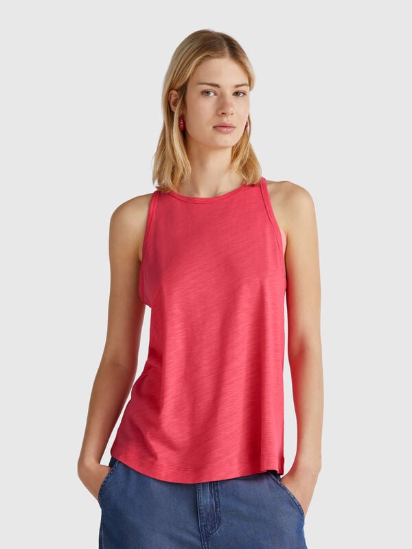 Top com decote americano Mulher