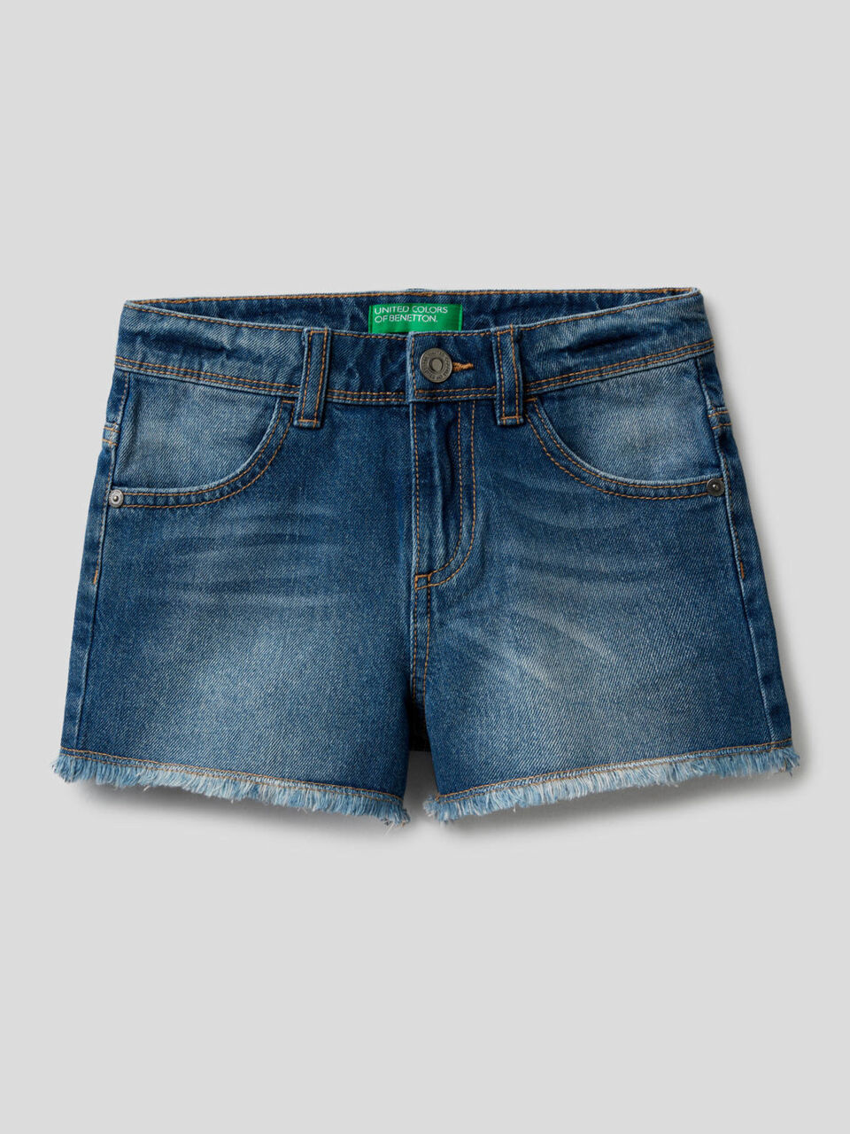 Calções em denim 100% algodão image number 1