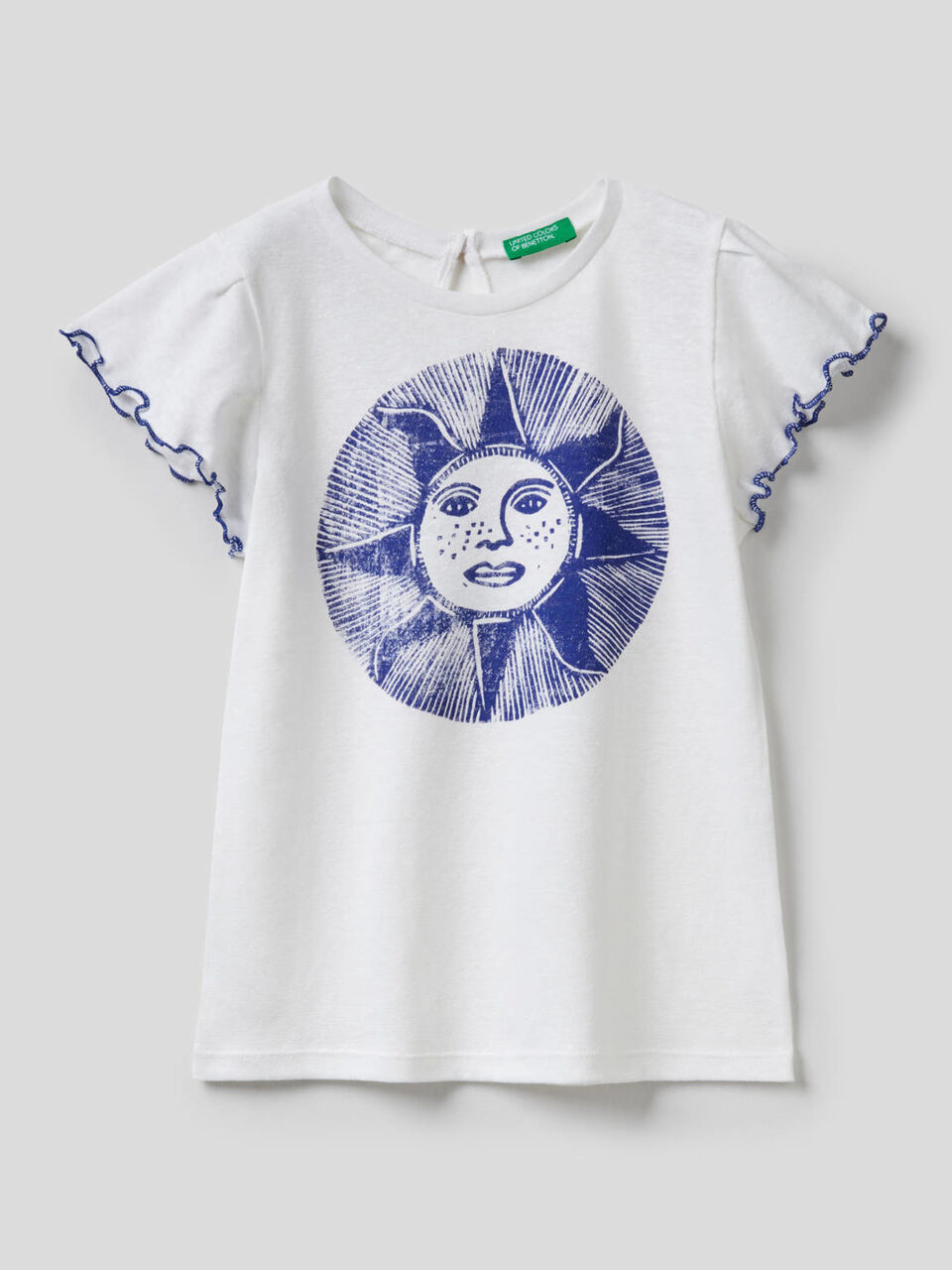 T-shirt com manga folho image number 1