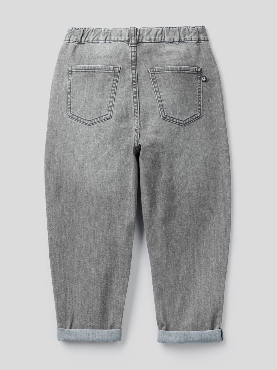 Jeans slouchy em algodão stretch image number 2