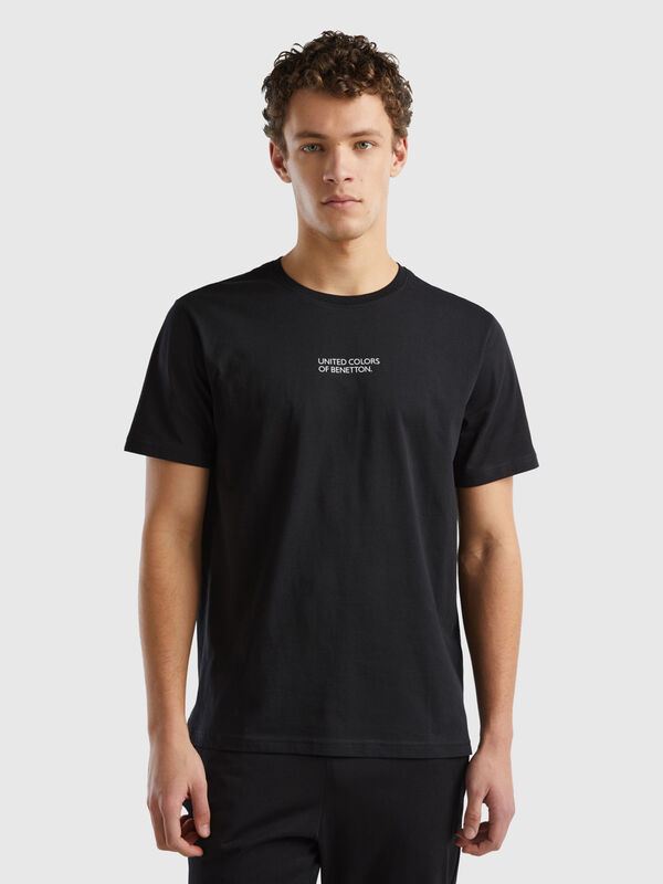 T-shirt com estampa logótipo Homem