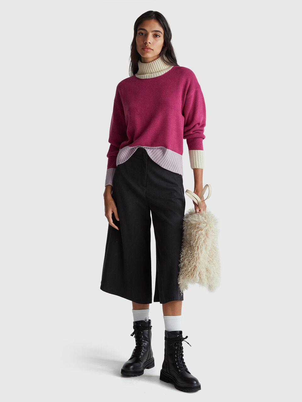 TURTLE NECK SWEATER Mulher image number null