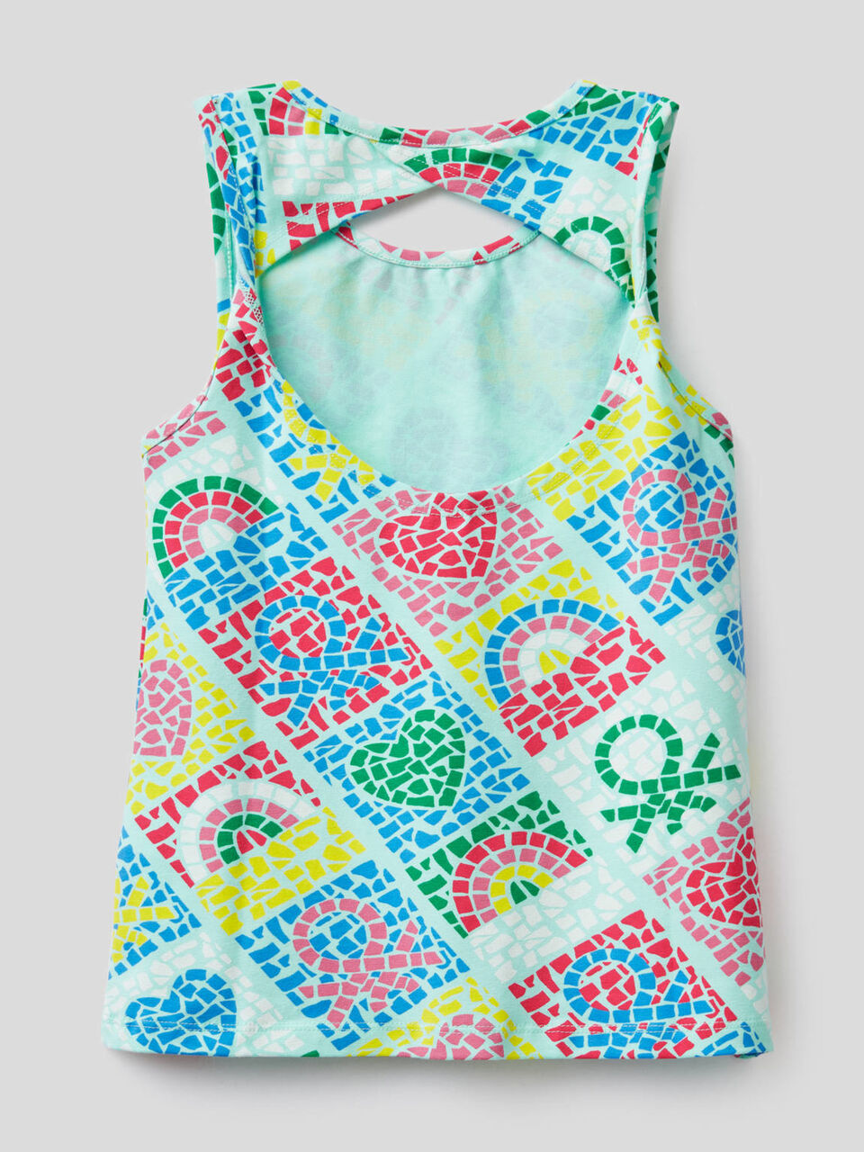Top estampado em algodão stretch image number null