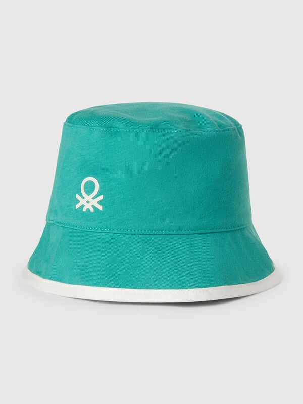 Chapéu reversível com estampado tropical Menino