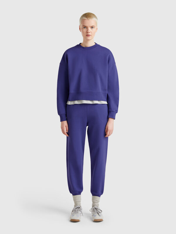 Joggers em algodão puro Mulher