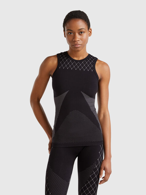 Top desportivo sem costuras Mulher