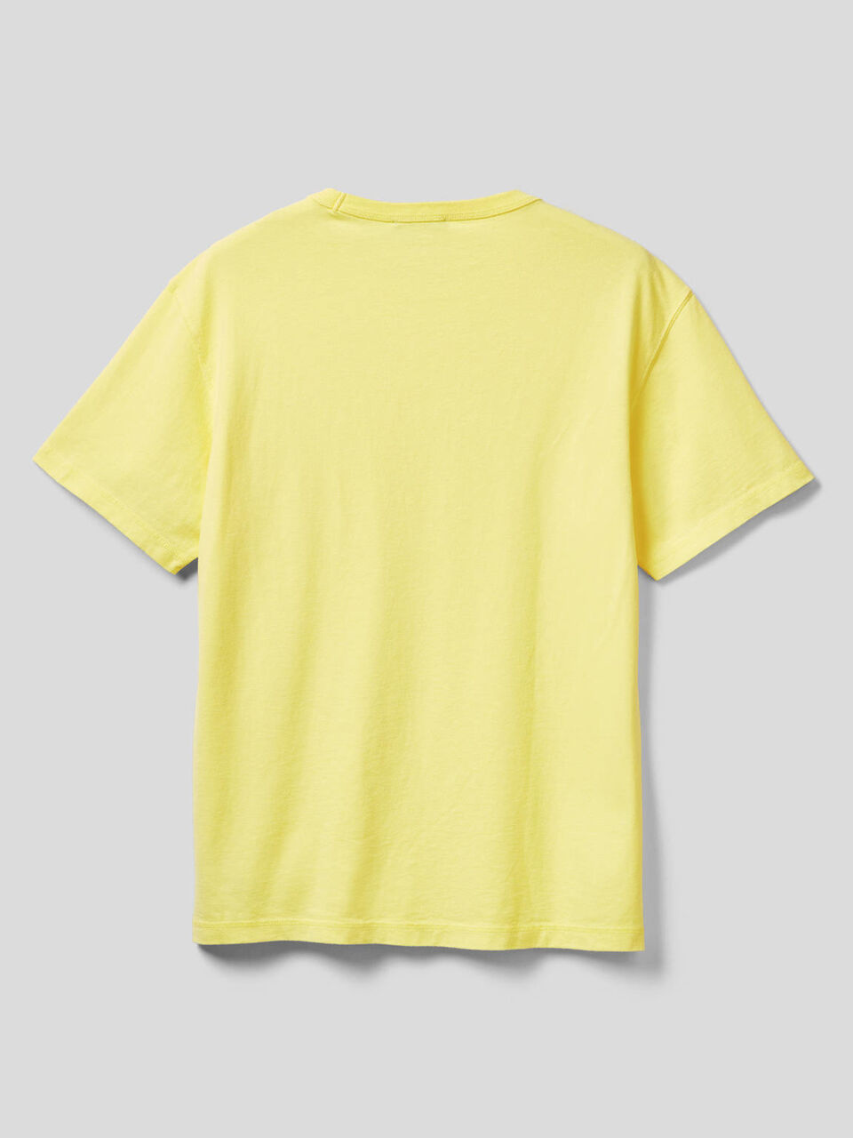 T-shirt gola redonda em algodão puro image number 2