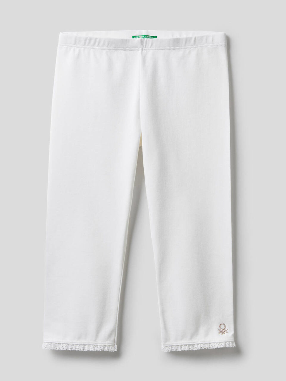 Leggings 3/4 em algodão stretch image number 1