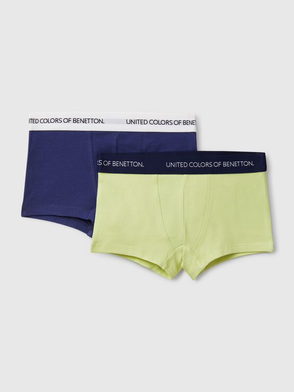 Dois boxers com elástico logótipo Menino