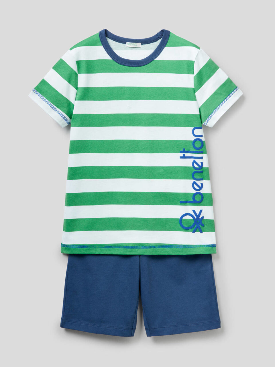 Pijama com t-shirt às riscas image number 1