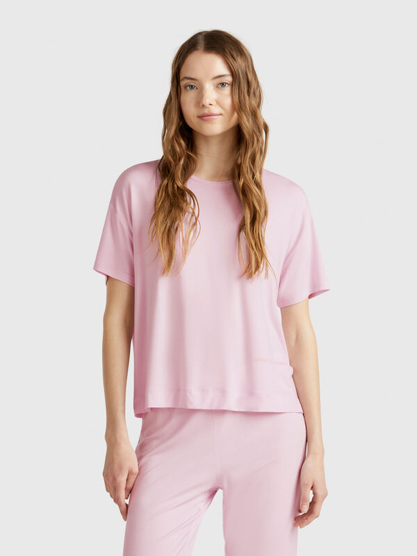 T-shirt em Modal® stretch Mulher