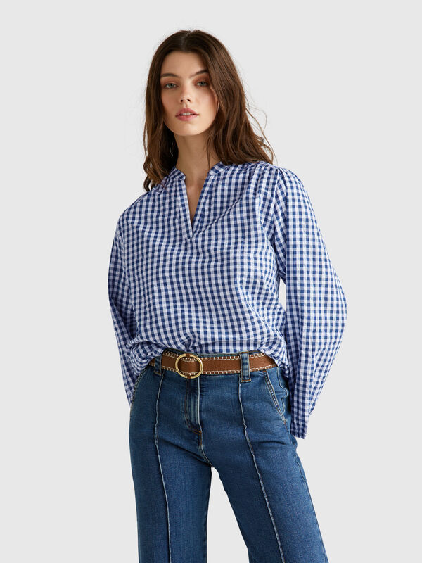 Blusa vichy Mulher