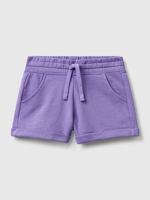 Shorts de lã 100% algodão Menina