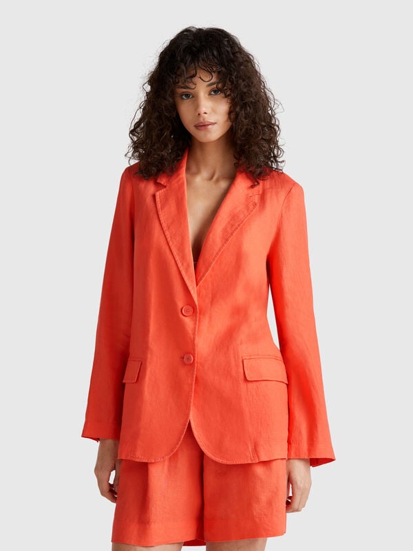 Blazer em linho puro Mulher