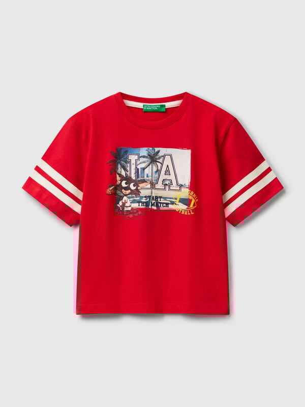 T-shirt over fit com estampado fotográfico Menino