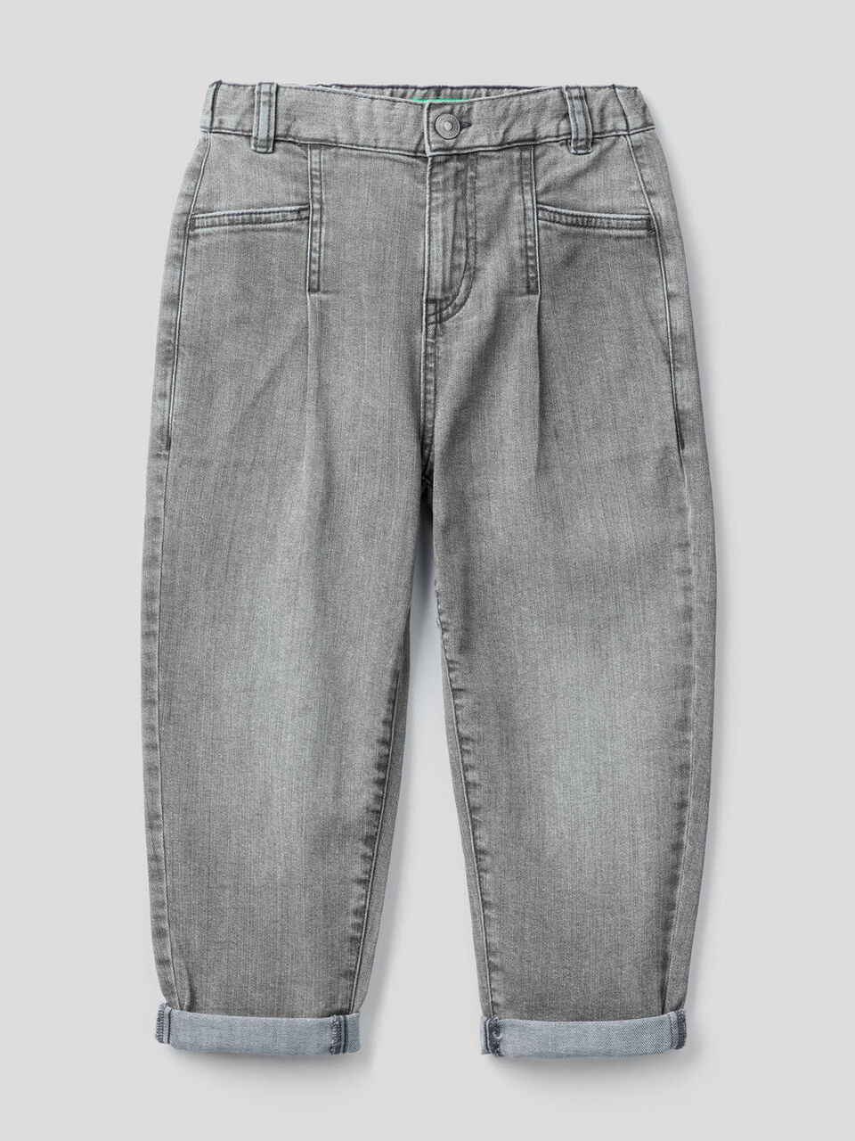 Jeans slouchy em algodão stretch image number 1