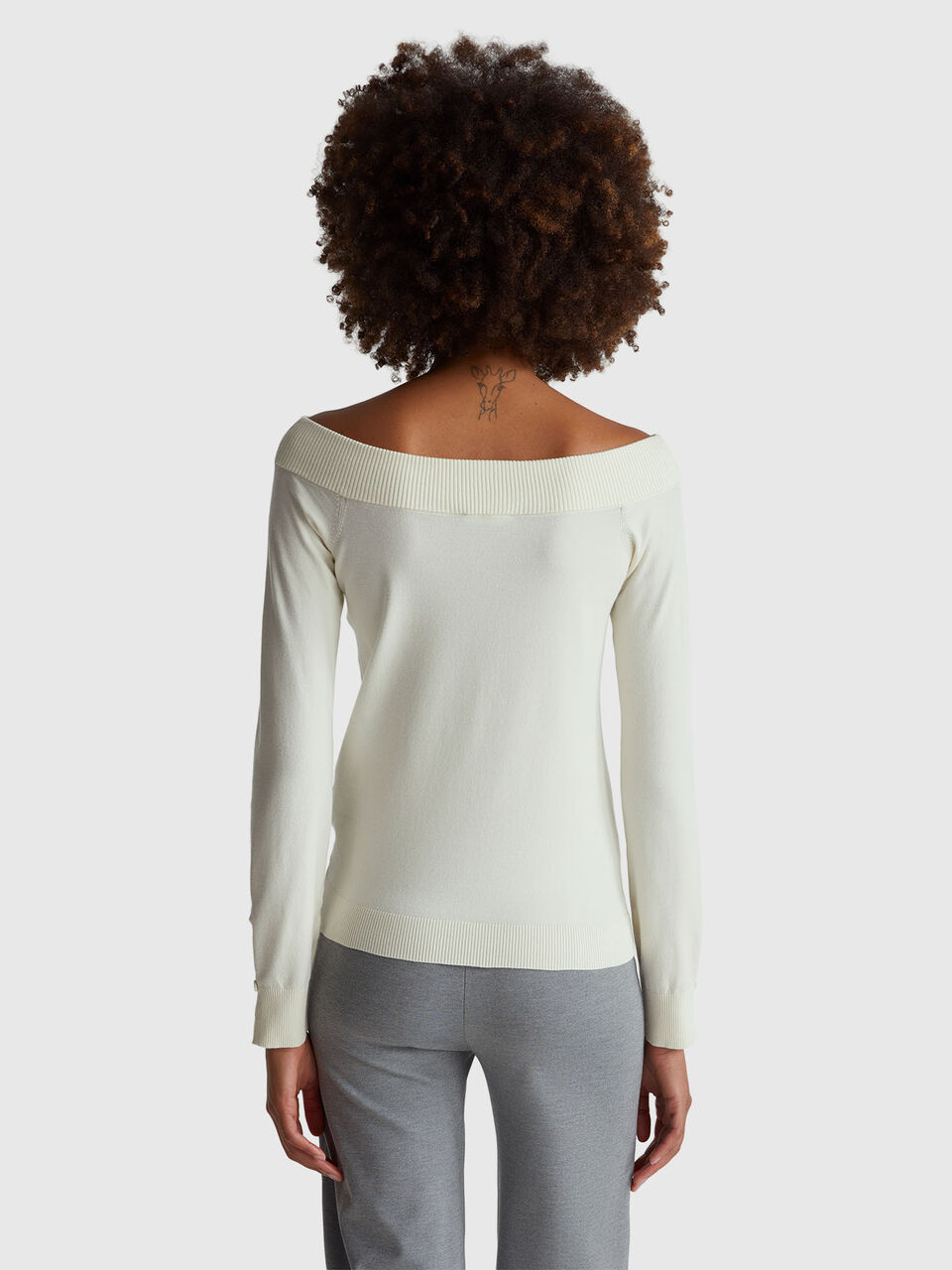 BOAT-NECK SWEAT.L/S Mulher image number null