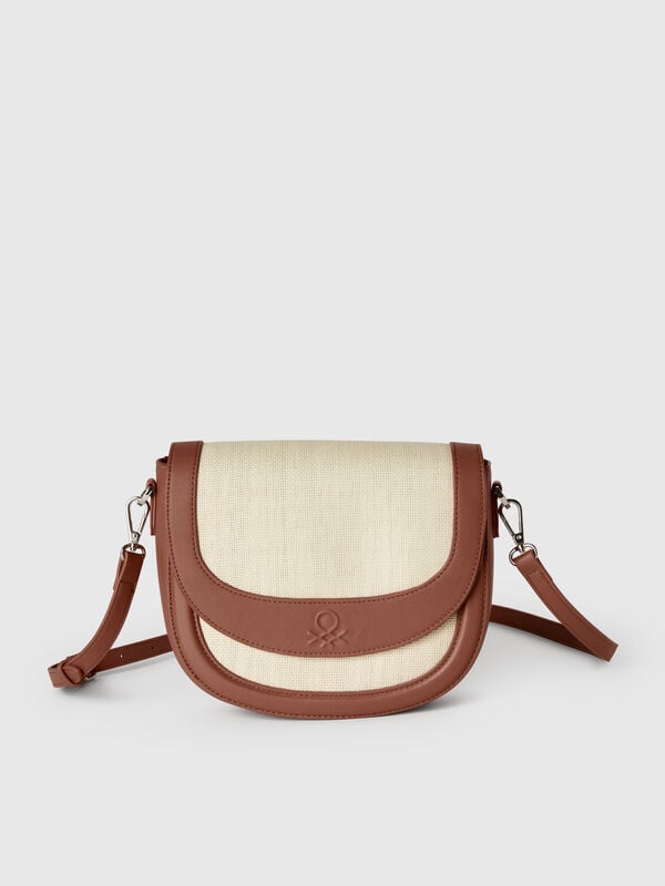Bolsa de tiracolo efeito ráfia Mulher