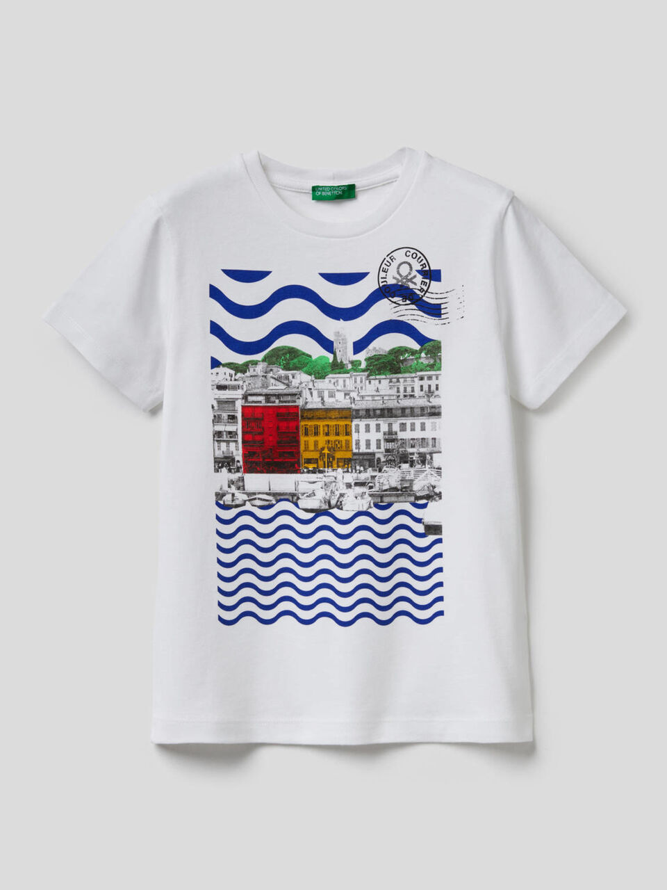 T-shirt com estampa de paisagem image number 1
