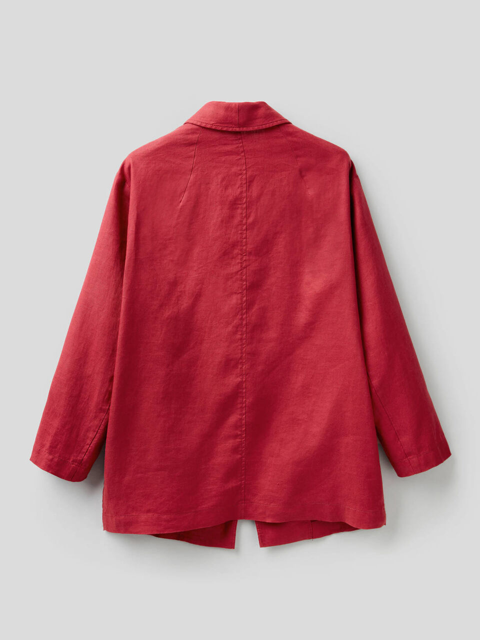 Blazer de linho com mangas 3/4 image number 2