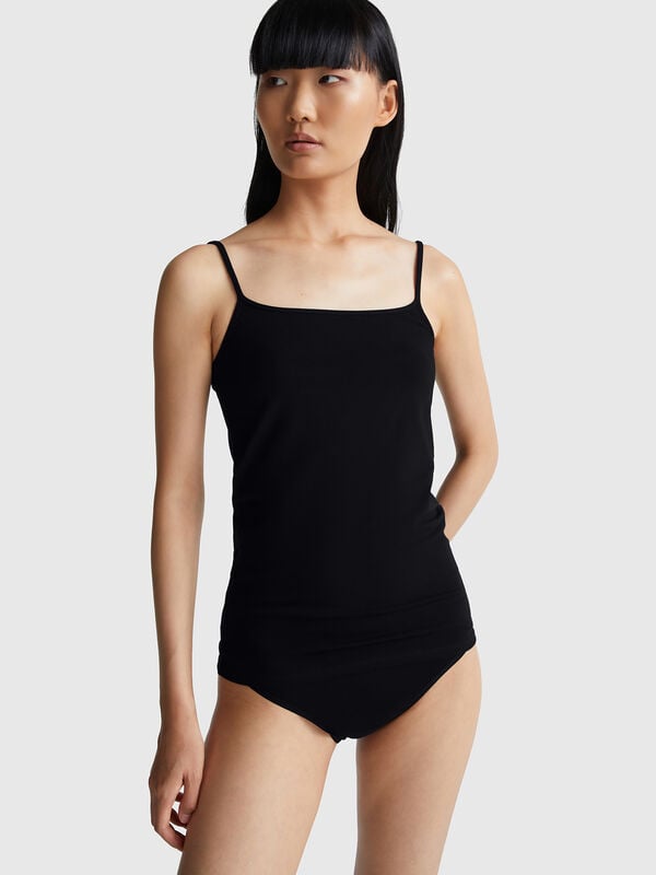 Top em algodão stretch Mulher