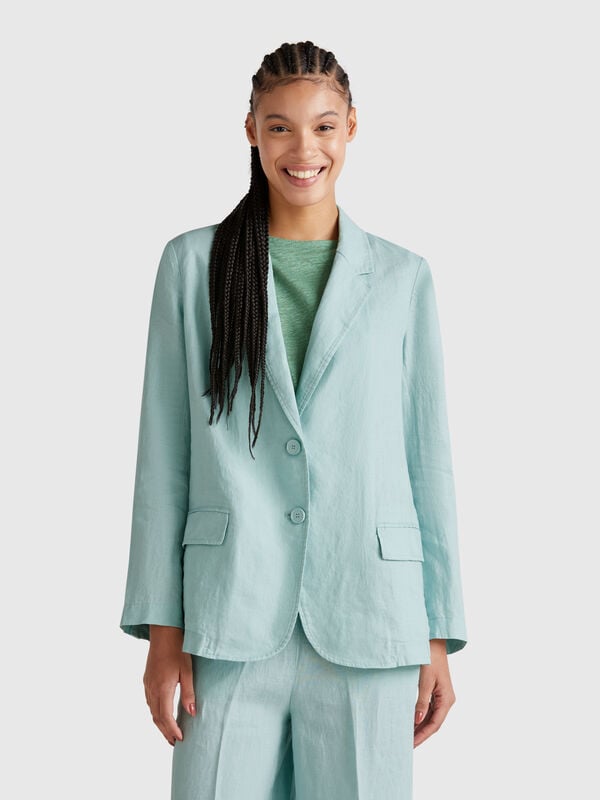 Blazer em linho puro Mulher