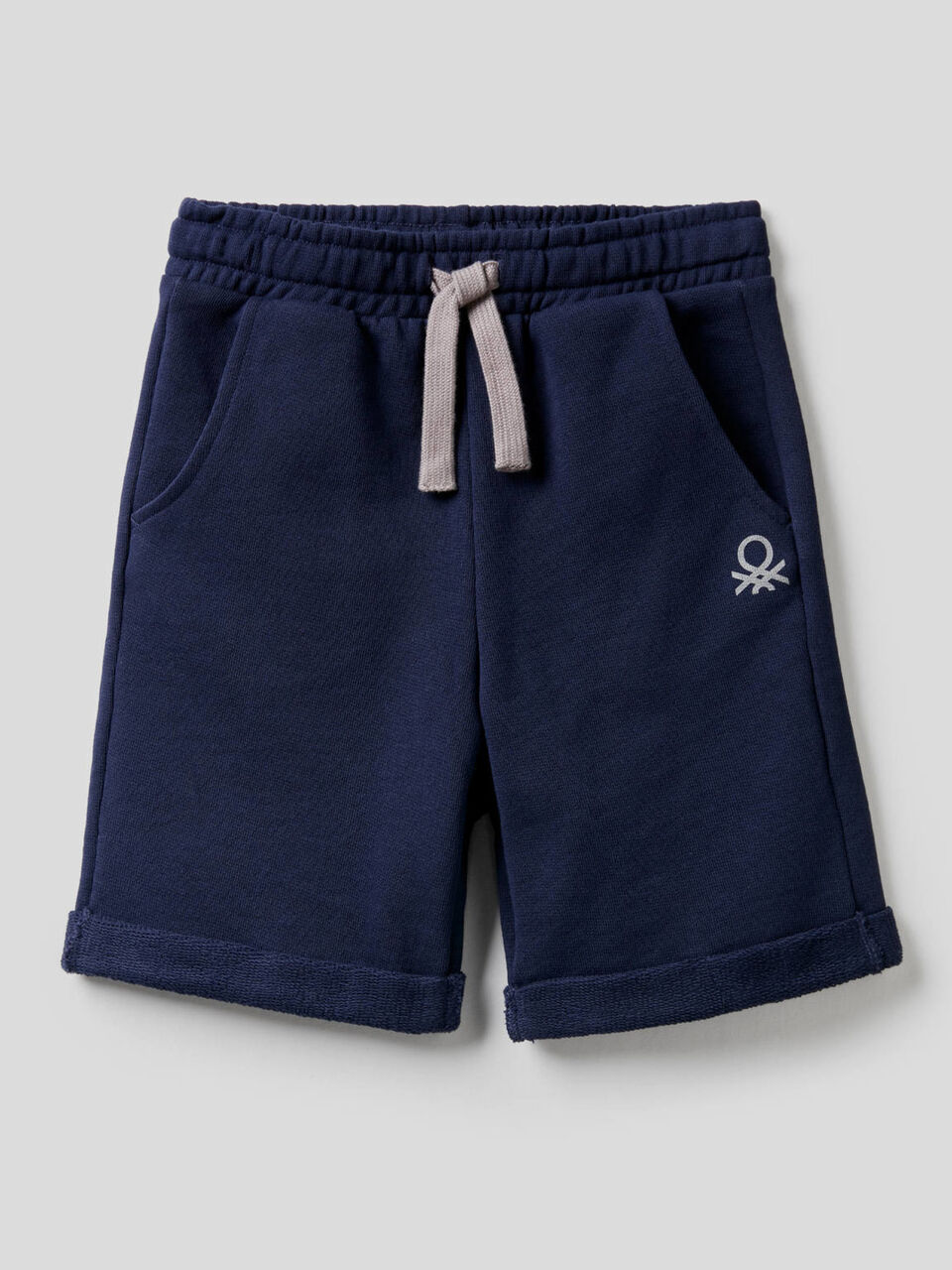 Bermudas em felpo de puro algodão image number 1